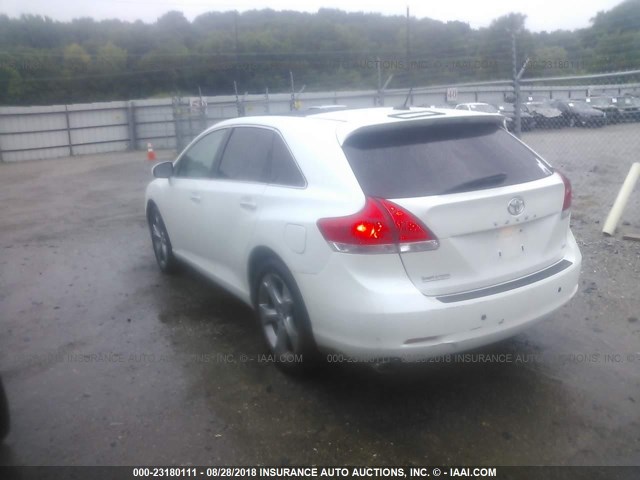 4T3BK11AX9U001777 - 2009 TOYOTA VENZA WHITE photo 3