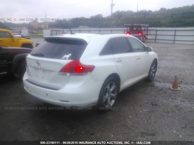 4T3BK11AX9U001777 - 2009 TOYOTA VENZA WHITE photo 4