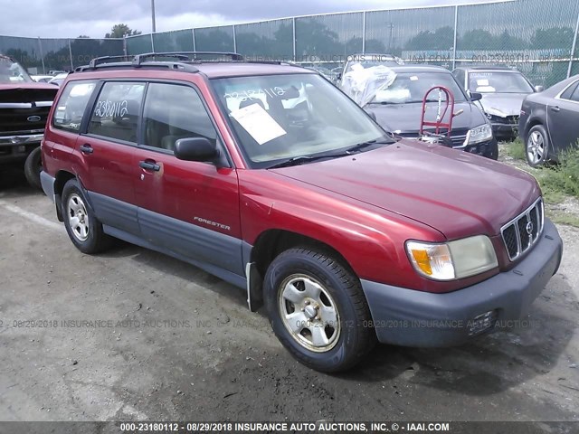 JF1SF63591H768862 - 2001 SUBARU FORESTER L RED photo 1