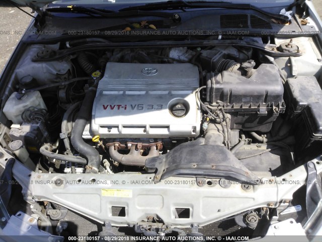 4T1CA30P15U062303 - 2005 TOYOTA CAMRY SOLARA SE/SLE Gümüş foto 10