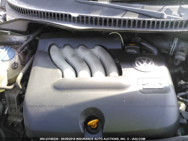 3VWBK31C95M409208 - 2005 VOLKSWAGEN NEW BEETLE GL 银色 照片 10