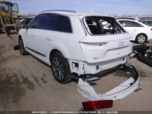 WA1LAAF79HD058627 - 2017 AUDI Q7 PREMIUM PLUS WHITE photo 3