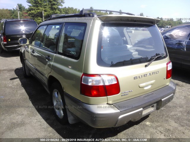 JF1SF65582H756748 - 2002 SUBARU FORESTER S 金色 照片 3