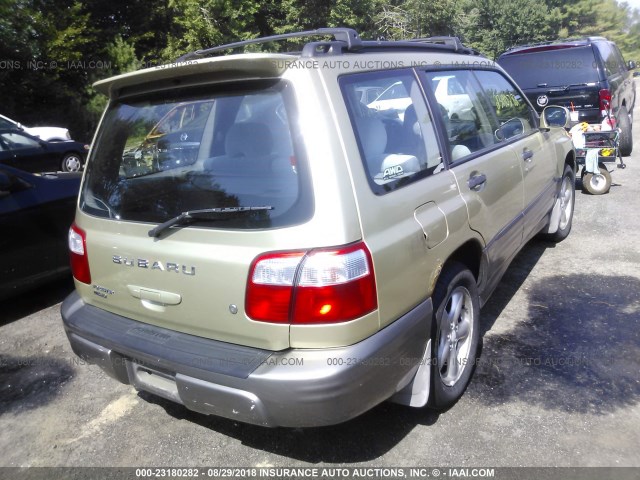 JF1SF65582H756748 - 2002 SUBARU FORESTER S 金色 照片 4