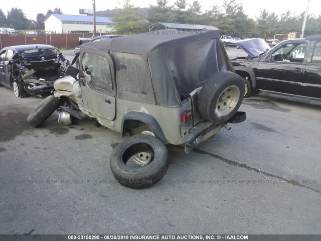 1J4FY19P3RP445114 - 1994 JEEP WRANGLER / YJ S GRAY photo 3