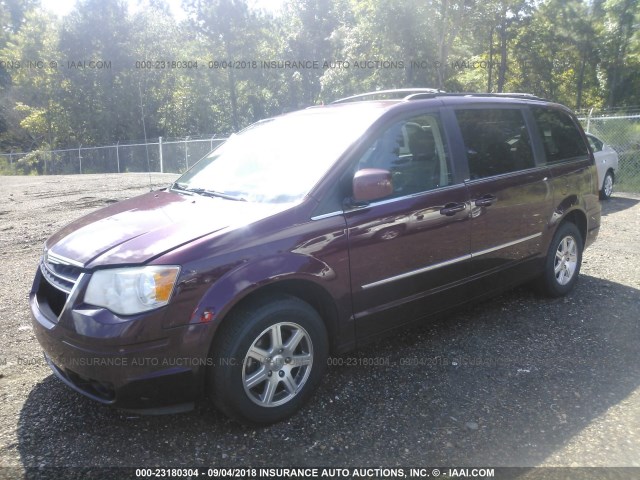 2A8HR54159R622775 - 2009 CHRYSLER TOWN & COUNTRY TOURING BURGUNDY photo 2