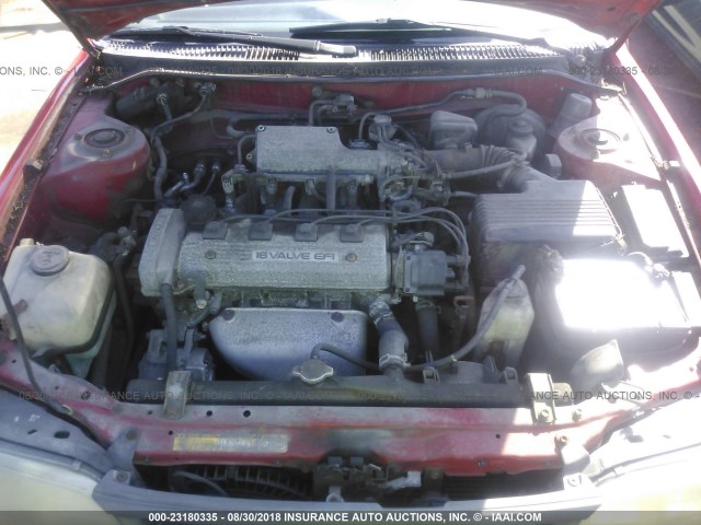 2T1AE09B8RC064719 - 1994 TOYOTA COROLLA LE/DX წითელი ფოტო 10