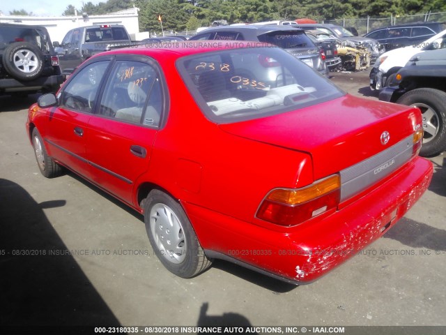 2T1AE09B8RC064719 - 1994 TOYOTA COROLLA LE/DX წითელი ფოტო 3