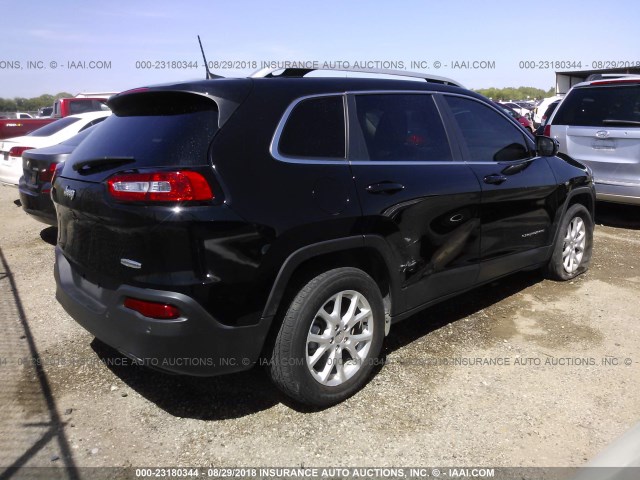 1C4PJLCBXHW586788 - 2017 JEEP CHEROKEE LATITUDE BLACK photo 4