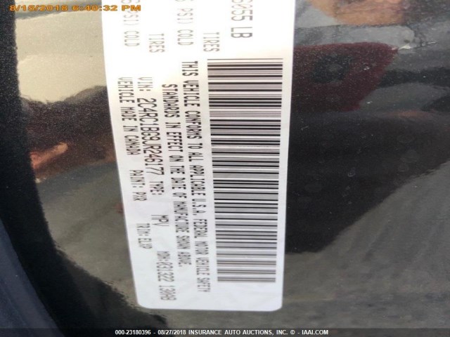 2C4RC1BG9JR246177 - 2018 CHRYSLER PACIFICA TOURING L შავი ფოტო 12