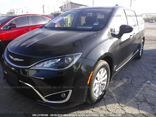 2C4RC1BG9JR246177 - 2018 CHRYSLER PACIFICA TOURING L შავი ფოტო 2