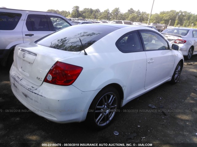 JTKDE167260066984 - 2006 TOYOTA SCION TC თეთრი ფოტო 4