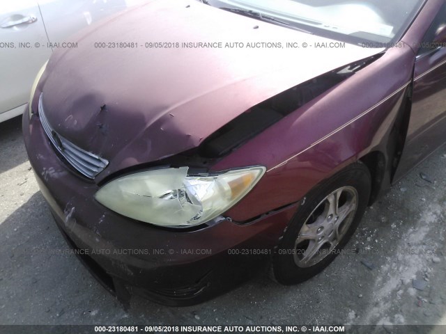 4T1BE32K66U107545 - 2006 TOYOTA CAMRY LE/XLE/SE 红色 照片 6