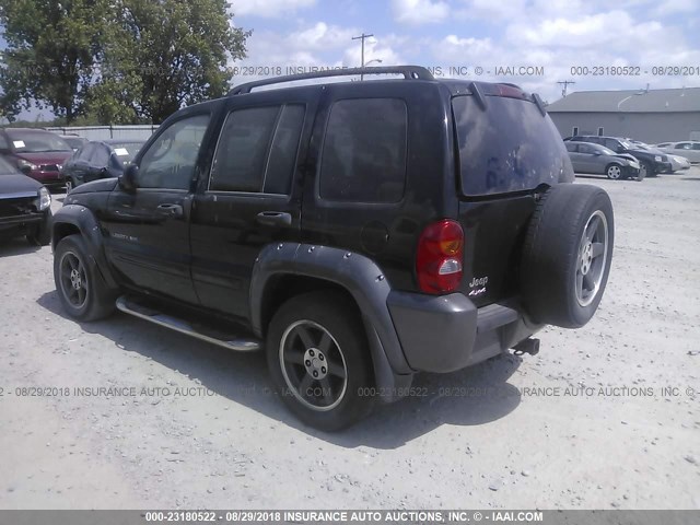 1J4GL48K13W718171 - 2003 JEEP LIBERTY SPORT/FREEDOM BLACK photo 3