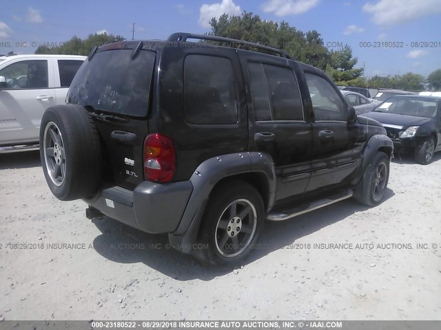 1J4GL48K13W718171 - 2003 JEEP LIBERTY SPORT/FREEDOM შავი ფოტო 4