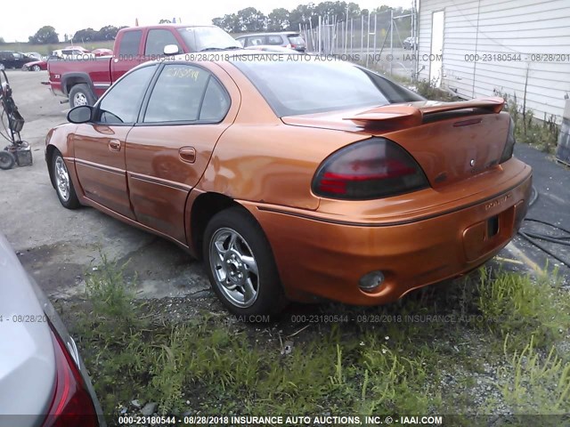 1G2NW52E53C286252 - 2003 PONTIAC GRAND AM GT ORANGE photo 3