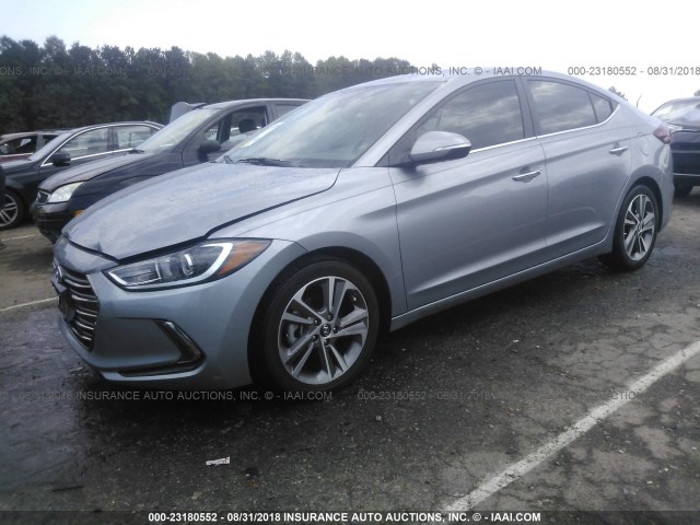 5NPD84LF4HH078748 - 2017 HYUNDAI ELANTRA SE/VALUE/LIMITED GRAY photo 2