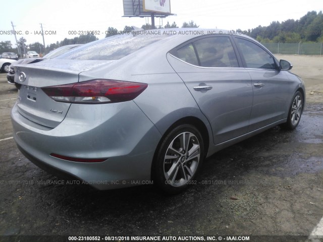 5NPD84LF4HH078748 - 2017 HYUNDAI ELANTRA SE/VALUE/LIMITED GRAY photo 4