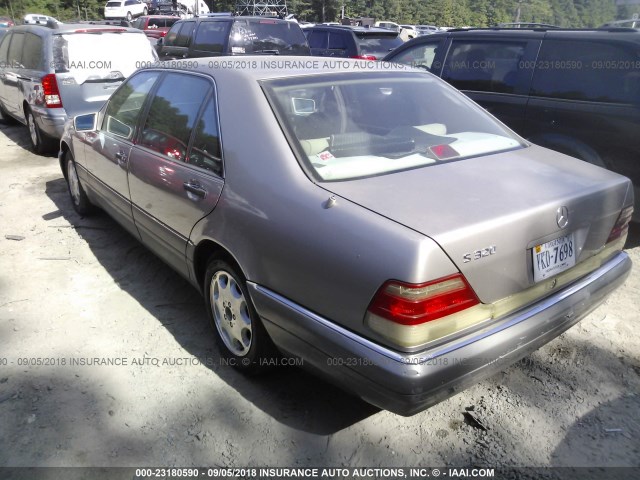 WDBGA33E1SA275442 - 1995 MERCEDES-BENZ S 320 BROWN photo 3