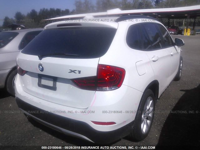 WBAVL1C59EVR93239 - 2014 BMW X1 XDRIVE28I WHITE photo 4