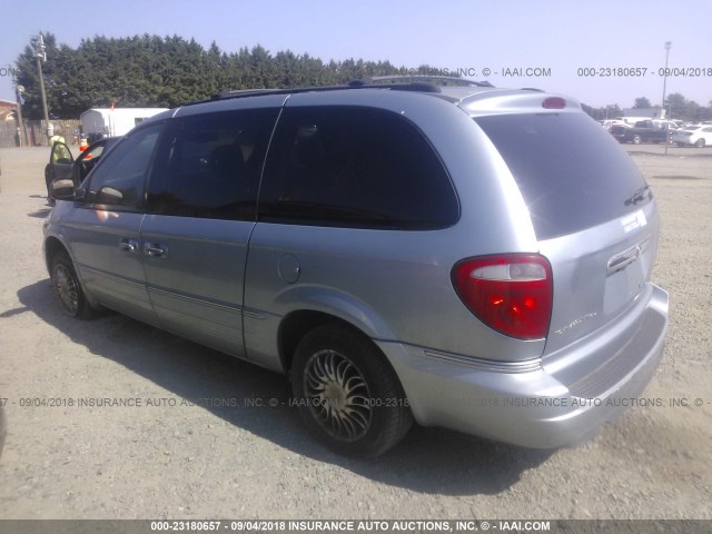 2C4GP54L75R194518 - 2005 CHRYSLER TOWN & COUNTRY TOURING Light Blue photo 3