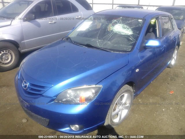 JM1BK143X51270321 - 2005 MAZDA 3 HATCHBACK BLUE photo 2