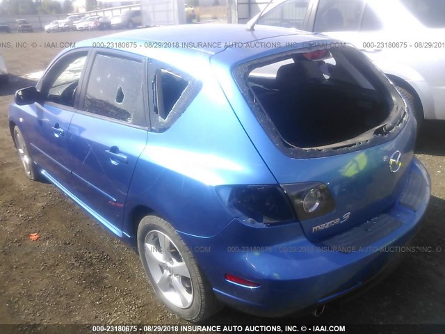JM1BK143X51270321 - 2005 MAZDA 3 HATCHBACK BLUE photo 3
