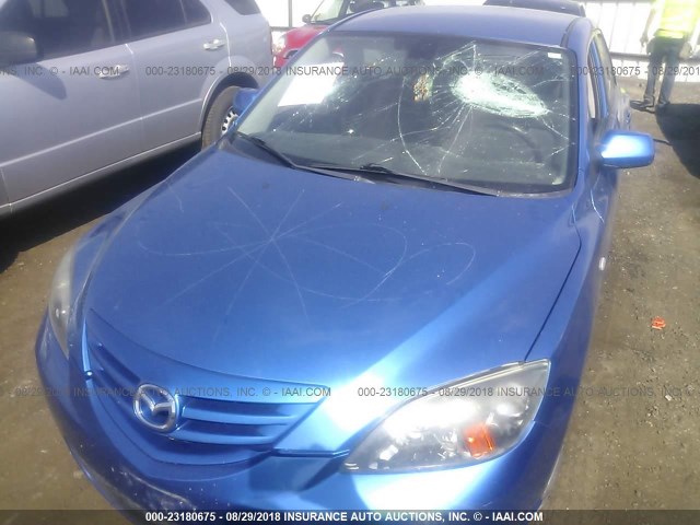JM1BK143X51270321 - 2005 MAZDA 3 HATCHBACK BLUE photo 6
