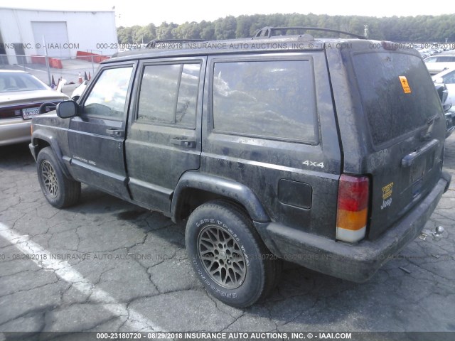 1J4FJ68S6WL257245 - 1998 JEEP CHEROKEE SPORT/CLASSIC შავი ფოტო 3