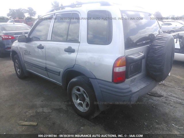 2CNBJ734126951343 - 2002 CHEVROLET TRACKER ZR2 银色 照片 3