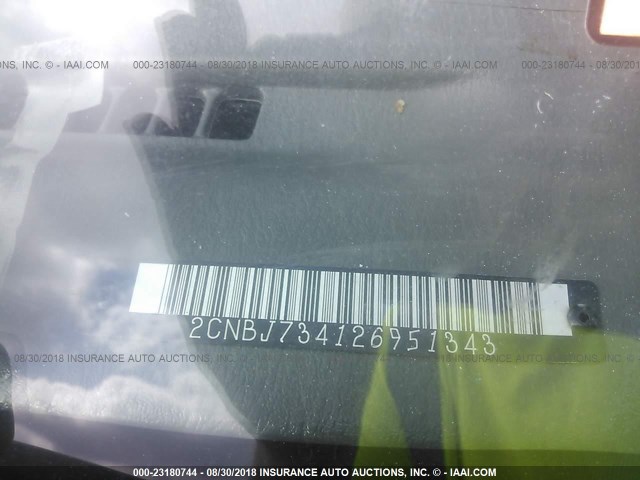 2CNBJ734126951343 - 2002 CHEVROLET TRACKER ZR2 银色 照片 9