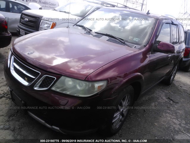 5S3ET13S962800691 - 2006 SAAB 9-7X LINEAR RED photo 2