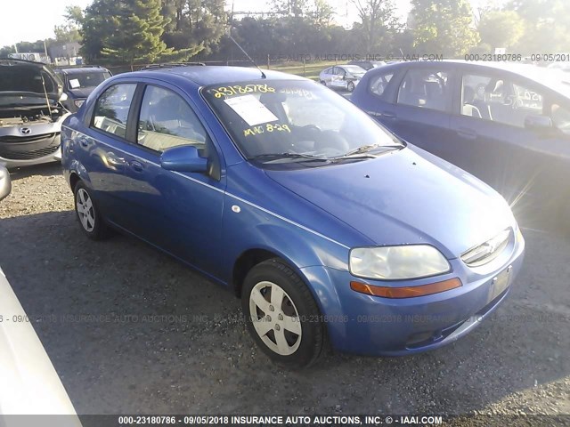 KL1TD56626B666551 - 2006 CHEVROLET AVEO LS BLUE photo 1