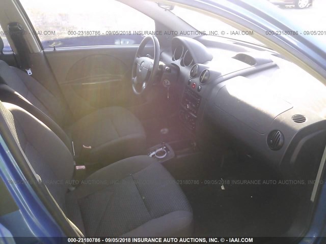 KL1TD56626B666551 - 2006 CHEVROLET AVEO LS BLUE photo 5