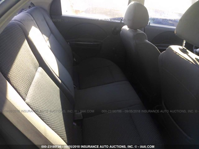 KL1TD56626B666551 - 2006 CHEVROLET AVEO LS BLUE photo 8