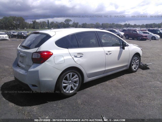 JF1GPAB63G8207114 - 2016 SUBARU IMPREZA PREMIUM WHITE photo 4