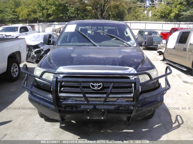 5TFRV54147X010704 - 2007 TOYOTA TUNDRA DOUBLE CAB SR5 BLACK photo 6