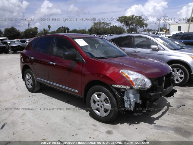 JN8AS5MT5CW273523 - 2012 NISSAN ROGUE S/SV RED photo 1