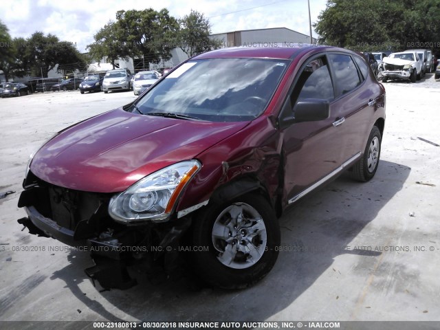 JN8AS5MT5CW273523 - 2012 NISSAN ROGUE S/SV RED photo 2