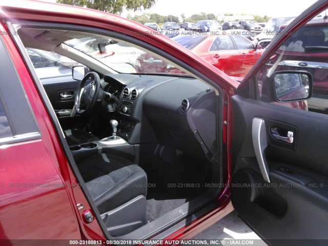 JN8AS5MT5CW273523 - 2012 NISSAN ROGUE S/SV RED photo 5