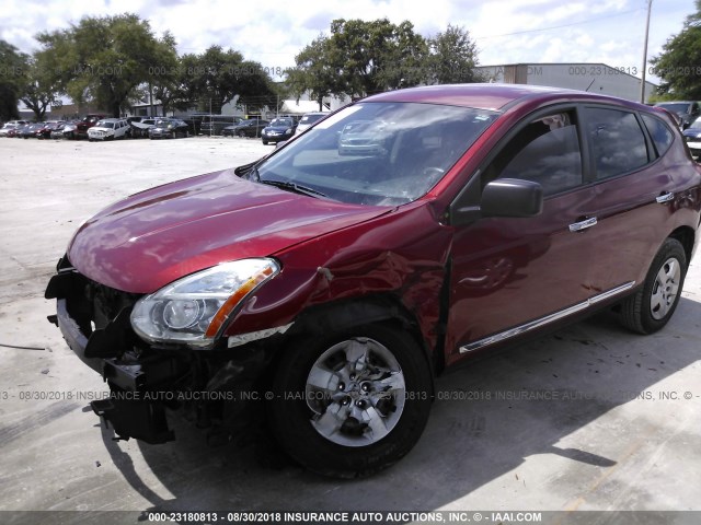 JN8AS5MT5CW273523 - 2012 NISSAN ROGUE S/SV RED photo 6