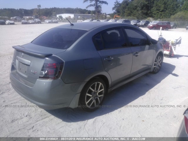 3N1CB61E17L694007 - 2007 NISSAN SENTRA SE-R SPEC V SILVER photo 4