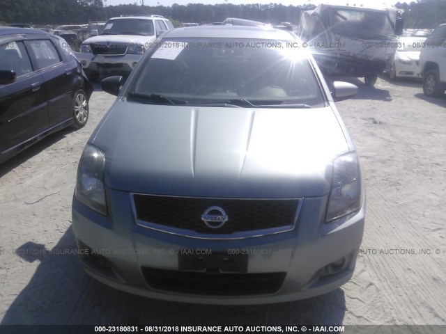 3N1CB61E17L694007 - 2007 NISSAN SENTRA SE-R SPEC V SILVER photo 6