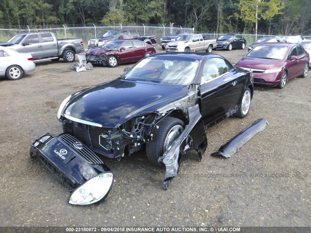 JTHFN48Y330043151 - 2003 LEXUS SC 430 BLACK photo 2