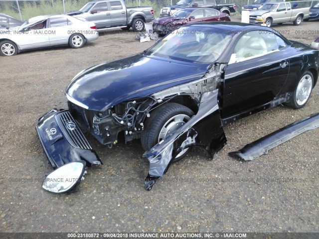 JTHFN48Y330043151 - 2003 LEXUS SC 430 BLACK photo 6