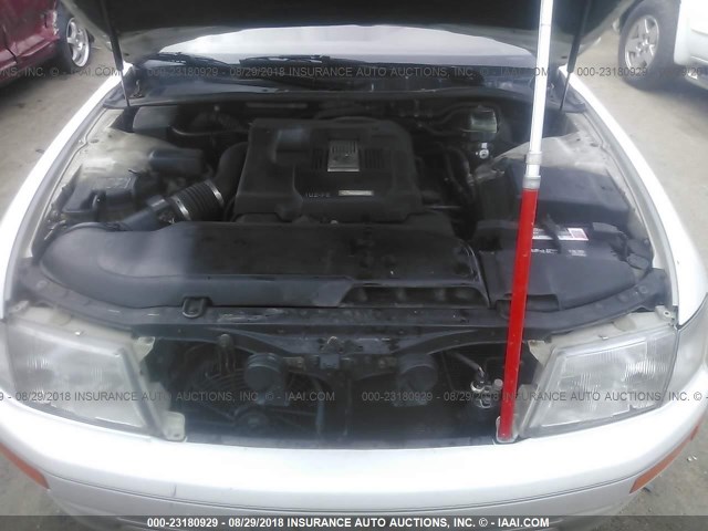 JT8BH28F7V0096561 - 1997 LEXUS LS 400 WHITE photo 10