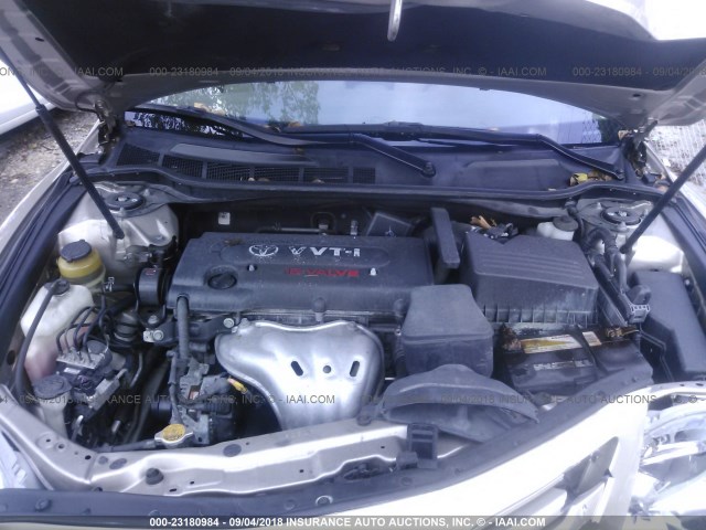 4T1BE46K09U868298 - 2009 TOYOTA CAMRY SE/LE/XLE BEIGE photo 10