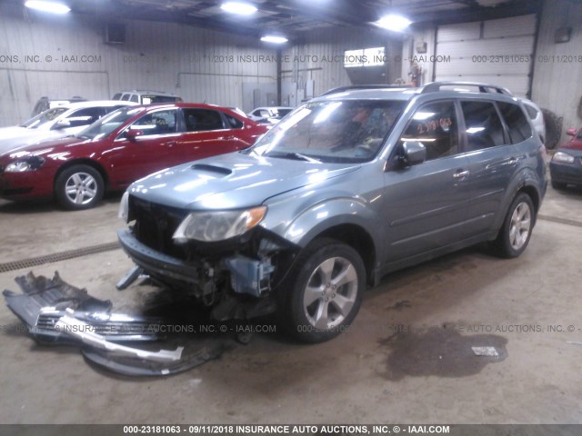 JF2SH66609H774426 - 2009 SUBARU FORESTER 2.5XT LIMITED Light Blue photo 2