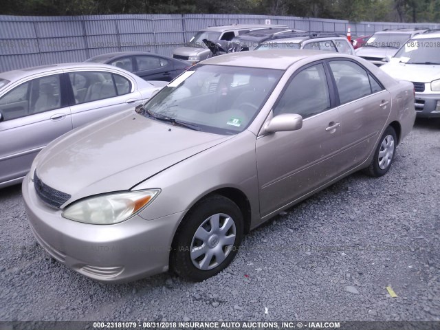4T1BE32K52U022366 - 2002 TOYOTA CAMRY LE/XLE/SE 金色 照片 2