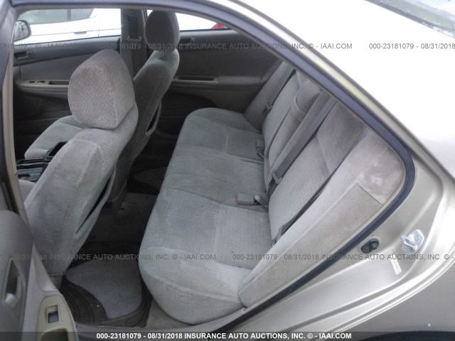 4T1BE32K52U022366 - 2002 TOYOTA CAMRY LE/XLE/SE 金色 照片 8